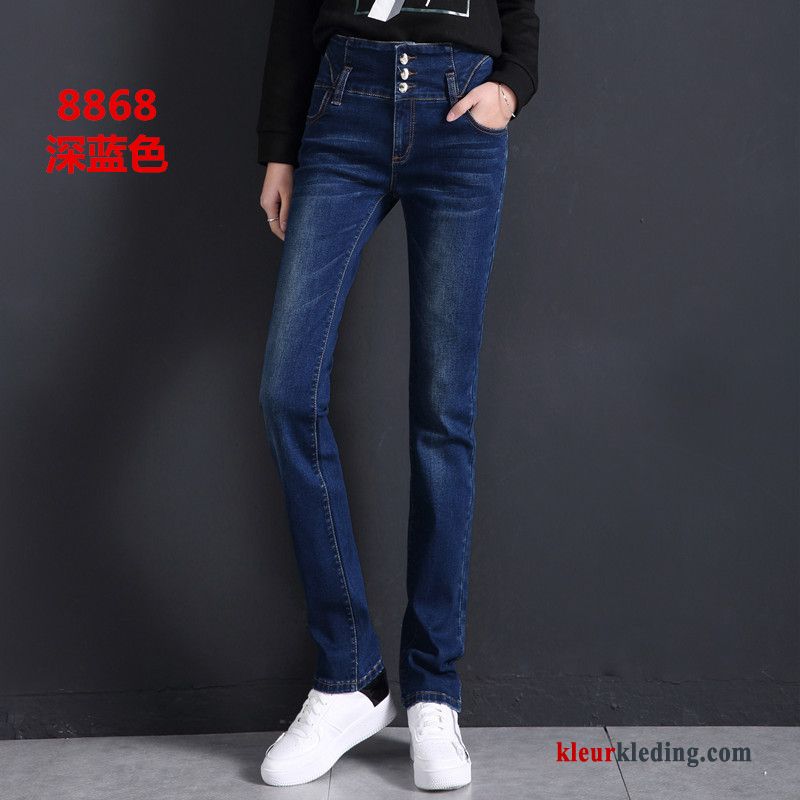 Dames Losse Casual Nieuw Blauw Spijkerbroek Jeans Herfst Rechtdoor Dunne