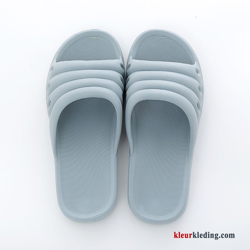 Dames Lovers Slippers Mannen Badkamer Zachte Zomer Pantoffels Licht Blauw