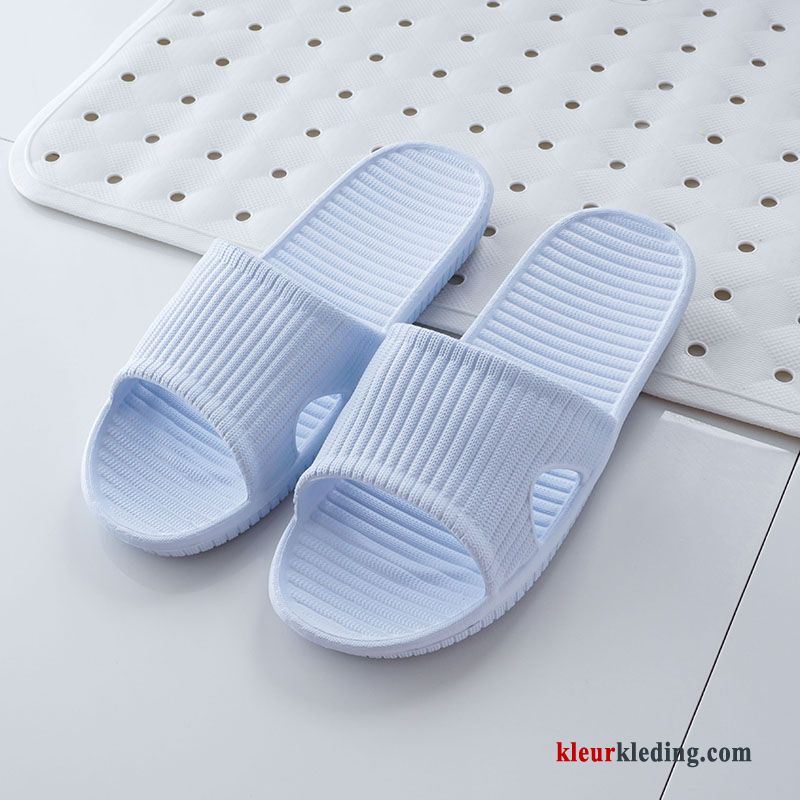 Dames Lovers Slippers Mannen Badkamer Zachte Zomer Pantoffels Licht Blauw