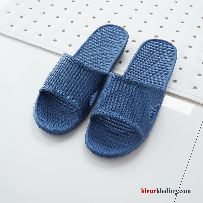 Dames Lovers Slippers Mannen Badkamer Zachte Zomer Pantoffels Licht Blauw