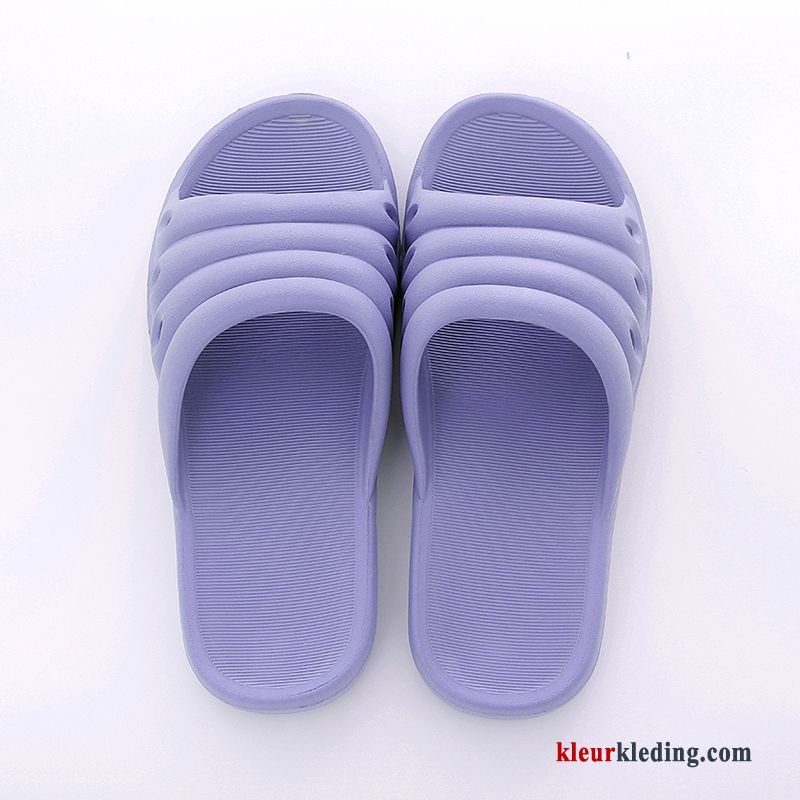 Dames Lovers Slippers Mannen Badkamer Zachte Zomer Pantoffels Licht Blauw