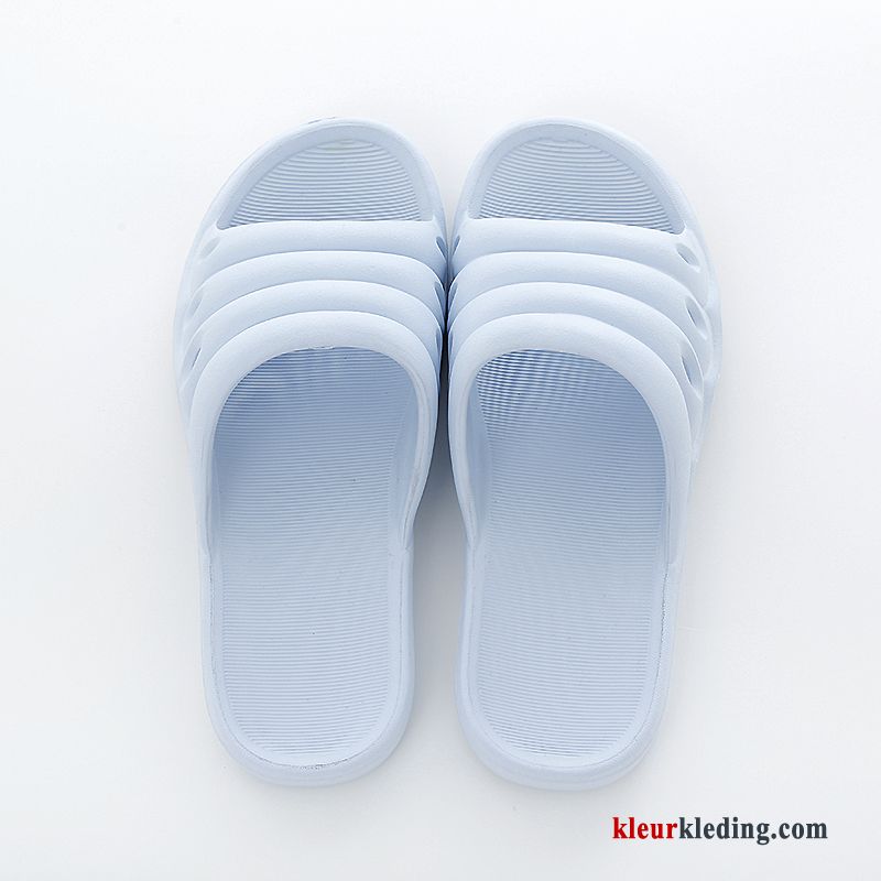 Dames Lovers Slippers Mannen Badkamer Zachte Zomer Pantoffels Licht Blauw