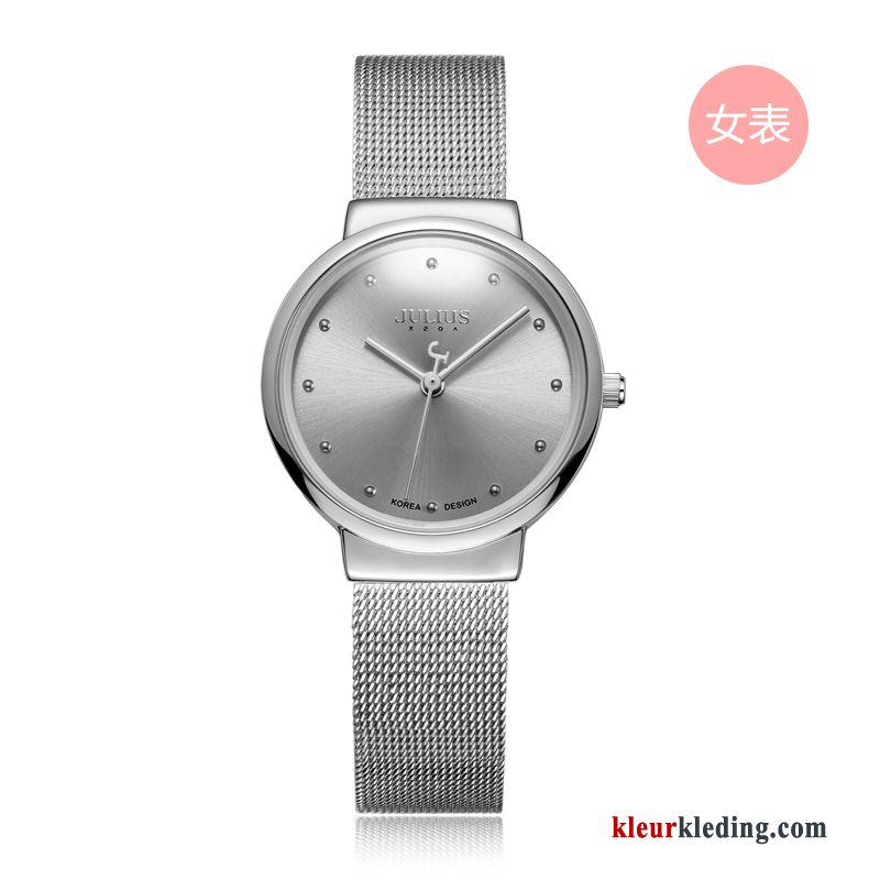 Dames Lovers Waterdicht Heren Horloge Mode Student Trend Zwart