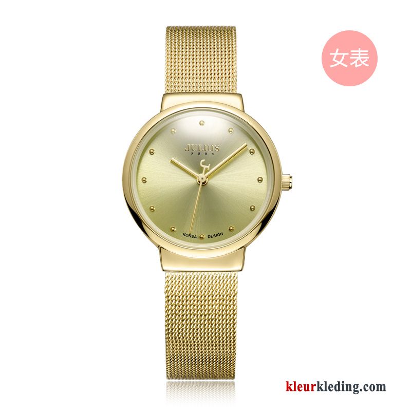 Dames Lovers Waterdicht Heren Horloge Mode Student Trend Zwart