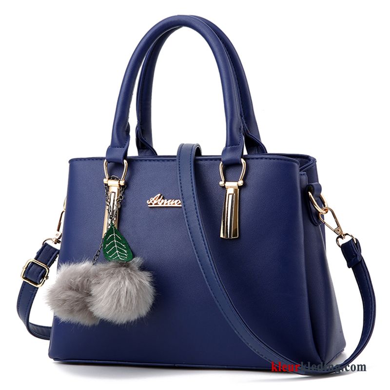 Dames Messenger Tas Licht Winter Herfst Alle Wedstrijden 2018 Mode Handtas Blauw