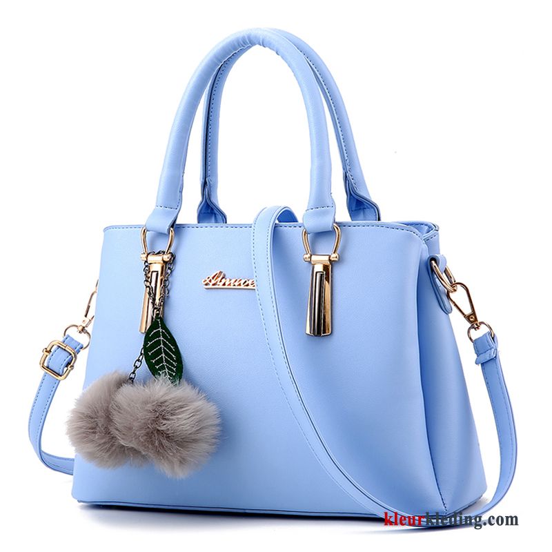 Dames Messenger Tas Licht Winter Herfst Alle Wedstrijden 2018 Mode Handtas Blauw