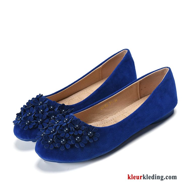 Dames Mocassins Plat Licht Platte Zool Schoenen 2018 Vrouwen Zomer Pumps Rood Blauw Roze Zwart