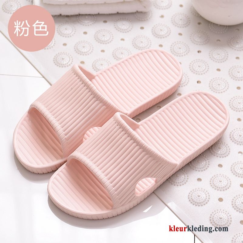 Dames Pantoffels Badkamer Zomer Zachte Zolen Vrouwen Mannen Lovers Slippers Plateauzool Grijs