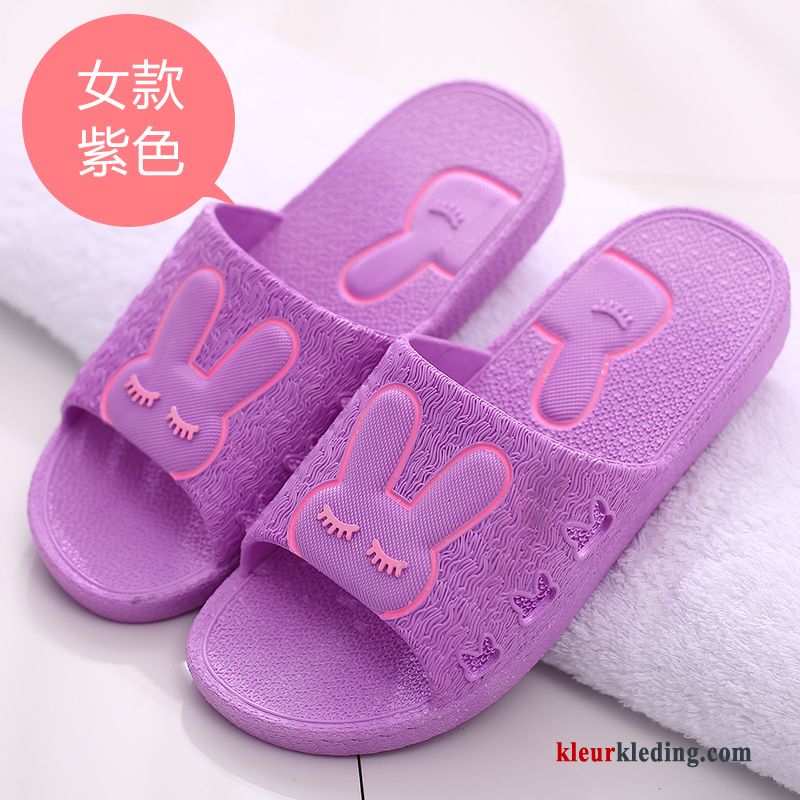 Dames Pantoffels Spotprent Lovers Vrouwen Zomer Antislip Slippers Zachte Zolen Binnen