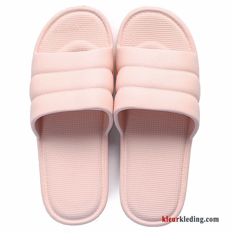 Dames Pantoffels Zomer Antislip Lovers Slippers Zachte Zolen Vrouwen Mannen Binnen Roze