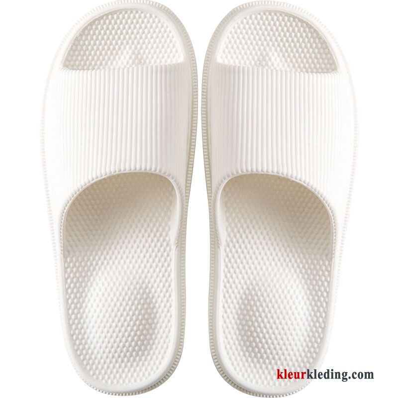 Dames Plateauzool Antislip Zomer Slippers Badkamer Binnen Pantoffels Massage Geel