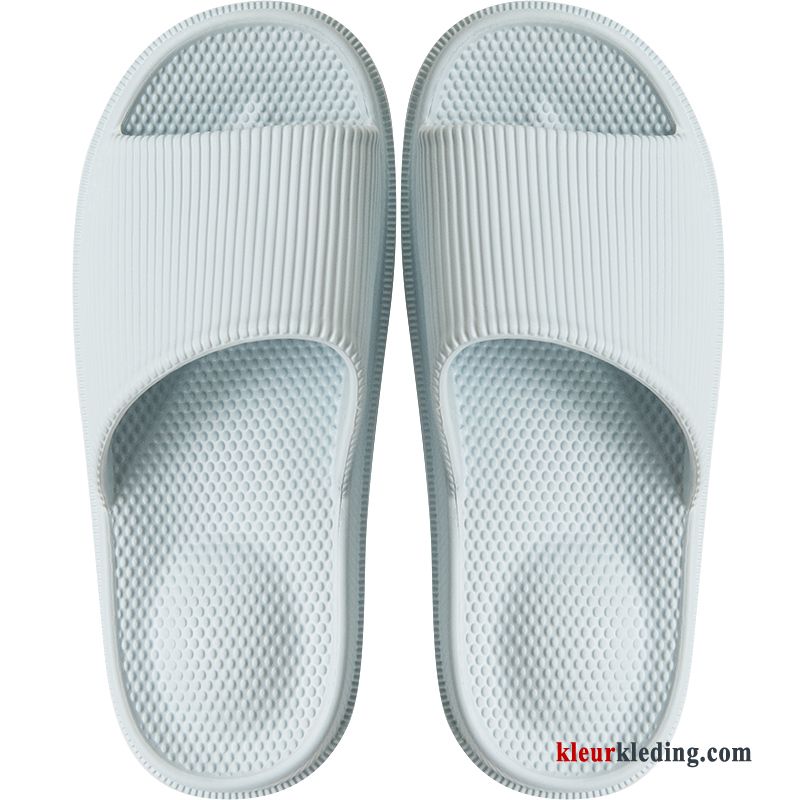 Dames Plateauzool Antislip Zomer Slippers Badkamer Binnen Pantoffels Massage Geel