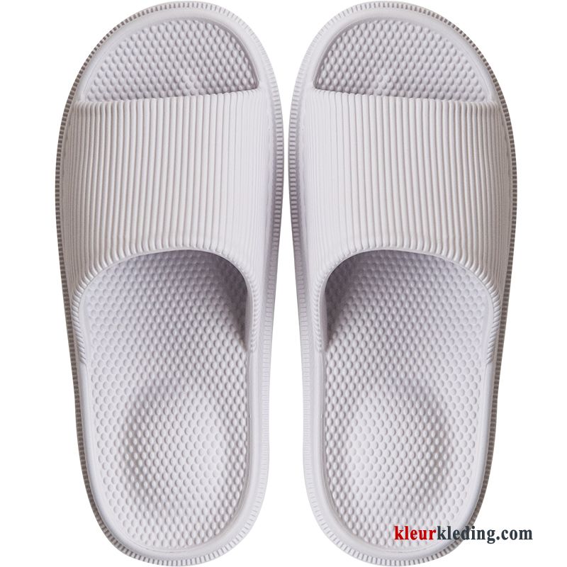 Dames Plateauzool Antislip Zomer Slippers Badkamer Binnen Pantoffels Massage Geel