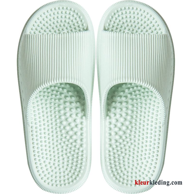 Dames Plateauzool Antislip Zomer Slippers Badkamer Binnen Pantoffels Massage Geel