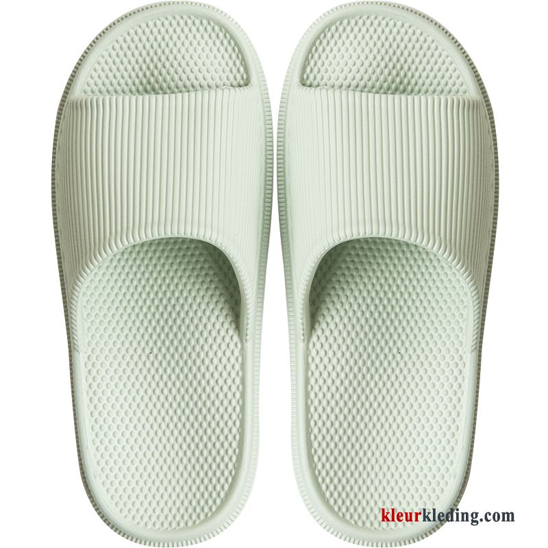 Dames Plateauzool Antislip Zomer Slippers Badkamer Binnen Pantoffels Massage Geel