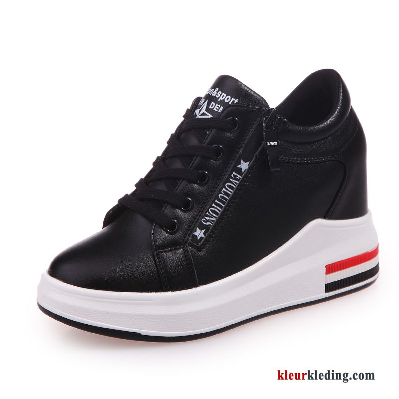 Dames Platform Schoenen Alle Wedstrijden Sleehak Vrouwen Hoge Herfst Schoenen Sport Rits Wit