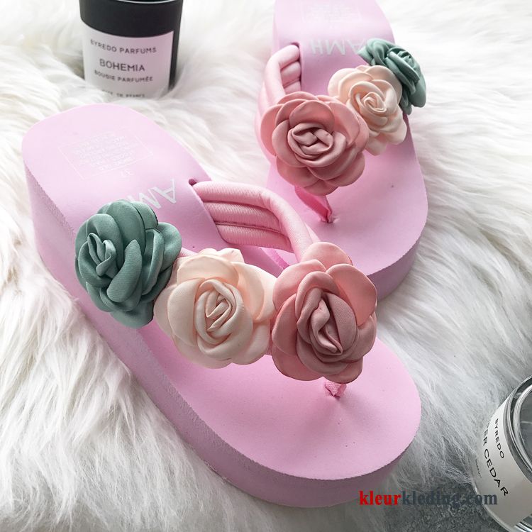 Dames Schoenen Gratis Verzending Sandaal Pantoffels Slipper Strand Vrouwen Bloemen Geel