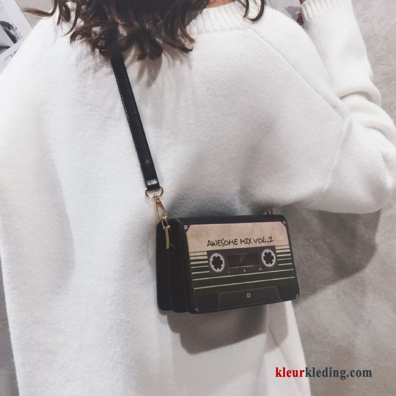 Dames Schoudertas 2019 Mesh Tas Mode Nieuw Mini Trend Kwaliteit Rood Zwart