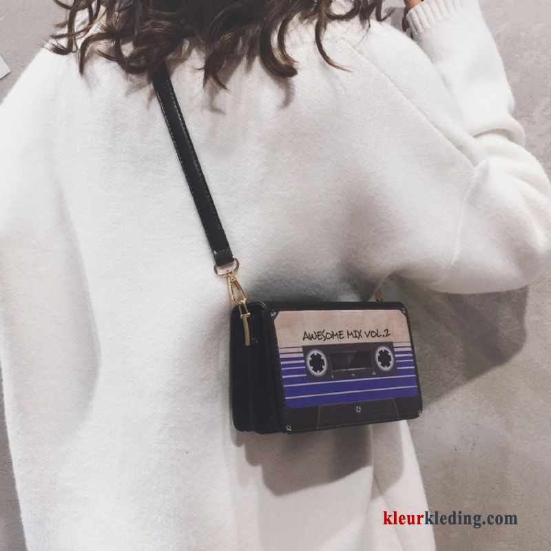 Dames Schoudertas 2019 Mesh Tas Mode Nieuw Mini Trend Kwaliteit Rood Zwart