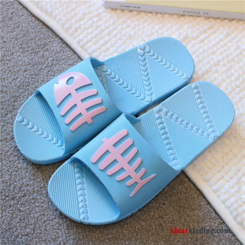 Dames Slippers Zomer Plateauzool Vrouwen Kind Badkamer Pantoffels Mannen Geel