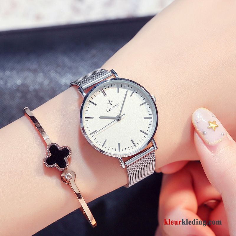 Dames Trend Casual Eenvoudig Horloge Persoonlijkheid Waterdicht Mode Gouden