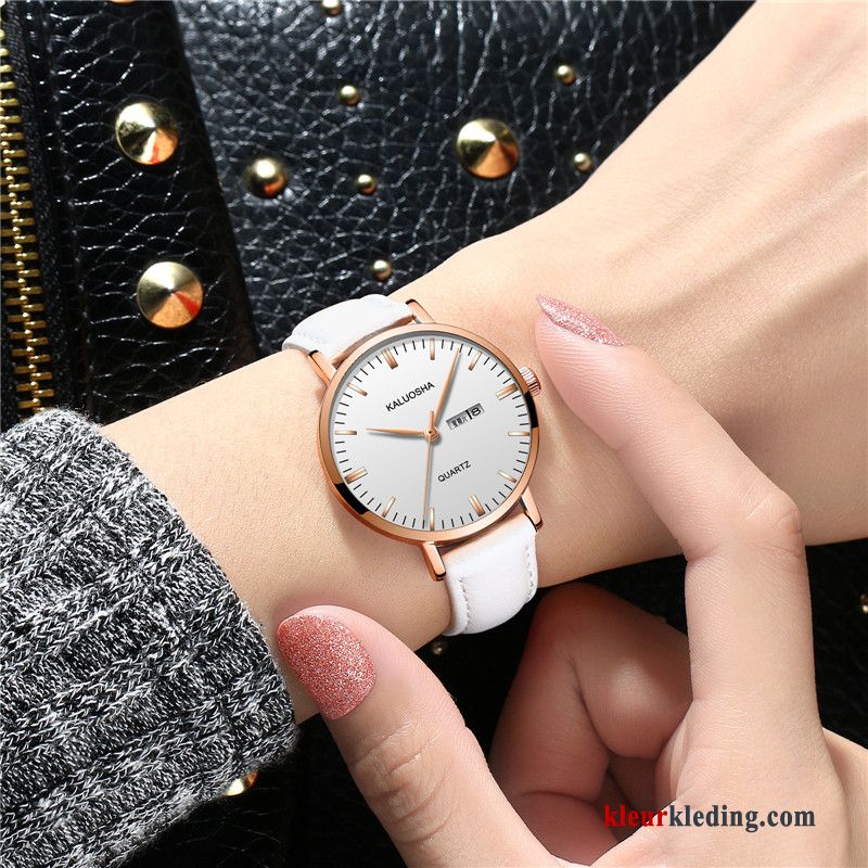 Dames Trend Eenvoudig 2018 Elegante Horloge Waterdicht Nieuw Student Rood