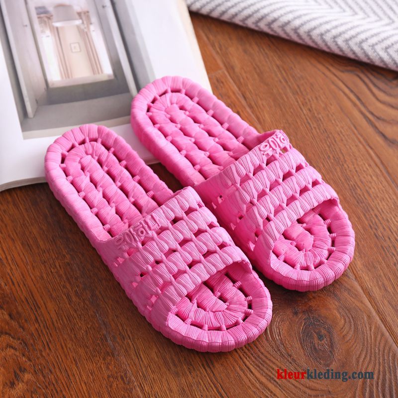 Dames Zomer Pantoffels Binnen Mannen Slippers Lovers Badkamer Vrouwen Roze Abrikoos Kleur