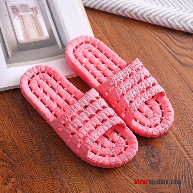 Dames Zomer Pantoffels Binnen Mannen Slippers Lovers Badkamer Vrouwen Roze Abrikoos Kleur