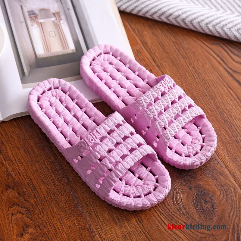 Dames Zomer Pantoffels Binnen Mannen Slippers Lovers Badkamer Vrouwen Roze Abrikoos Kleur