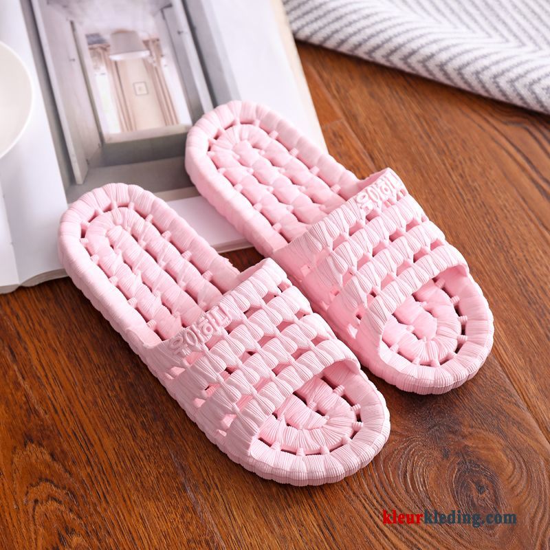 Dames Zomer Pantoffels Binnen Mannen Slippers Lovers Badkamer Vrouwen Roze Abrikoos Kleur