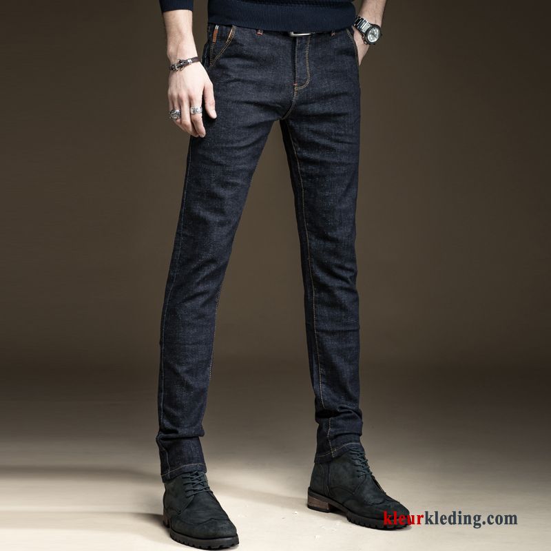 Dunne Trend Spijkerbroek Jeans Mini Zomer Zwart Mannelijk Grijs Heren