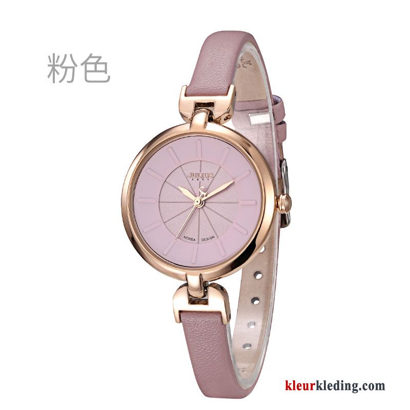 Eenvoudig Mode Horloge Roze Trend Vintage Dames Student