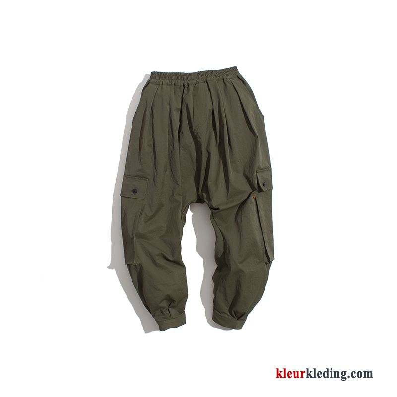 Effen Kleur Grijs Licht Casual Broek Cargo Broek Mini Heren Trend