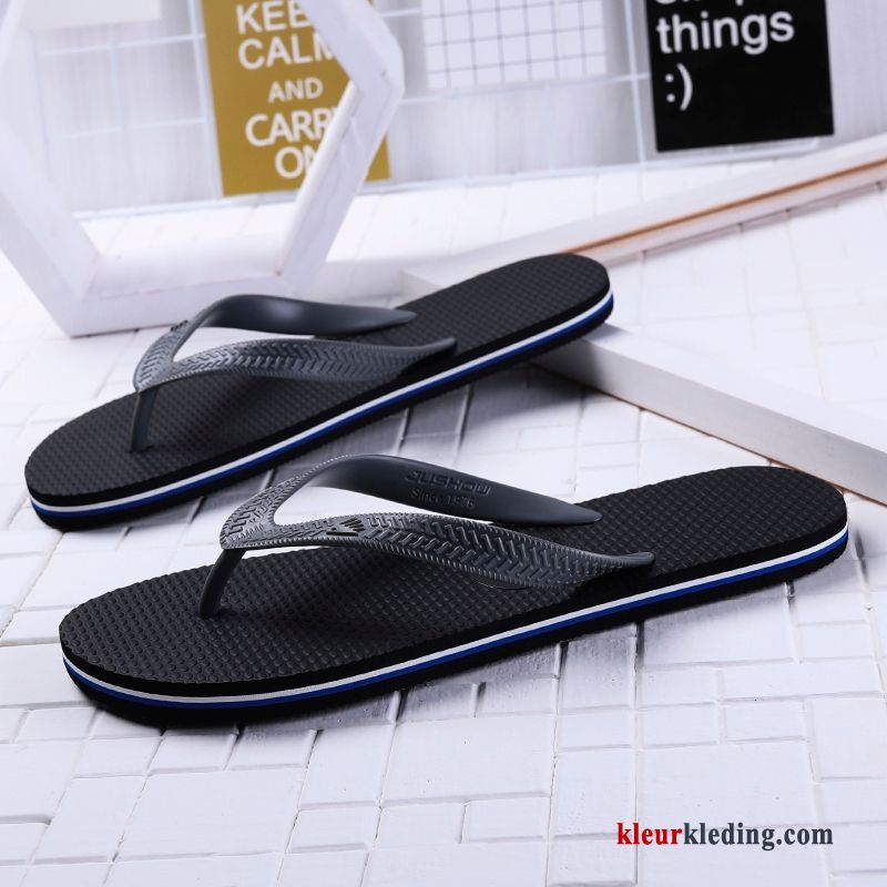 Flip Flops Antislip Casual Bovenkleding Pantoffels Alle Wedstrijden Mode Schoenen Zomer Heren Blauw