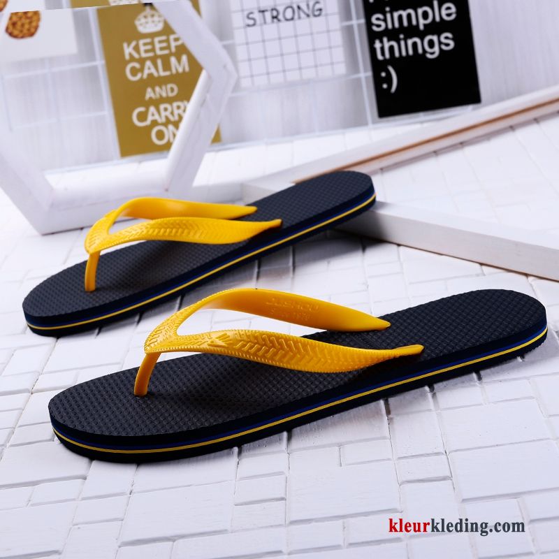 Flip Flops Antislip Casual Bovenkleding Pantoffels Alle Wedstrijden Mode Schoenen Zomer Heren Blauw