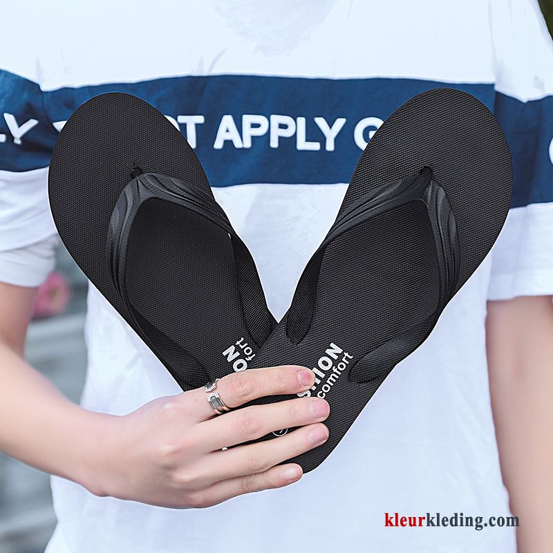 Flip Flops Antislip Persoonlijk Zomer Bovenkleding Strand Trend Mannen Slipper Heren Blauw