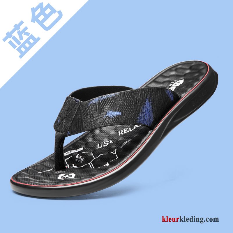 Flip Flops Bovenkleding Persoonlijk Zomer Trend Slipper Pantoffels Outdoor Mannen Heren Rood Zwart