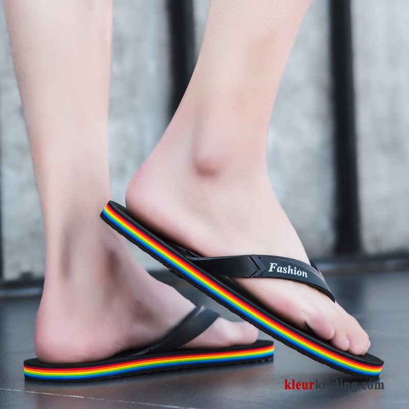 Flip Flops Pantoffels Trend Strand Zomer Antislip Mannen Casual Bovenkleding Heren Zwart