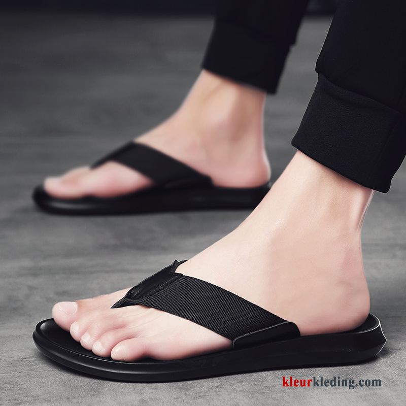 Flip Flops Persoonlijk Pantoffels Antislip Trend Outdoor Slipper Zomer Sandaal Heren Zwart