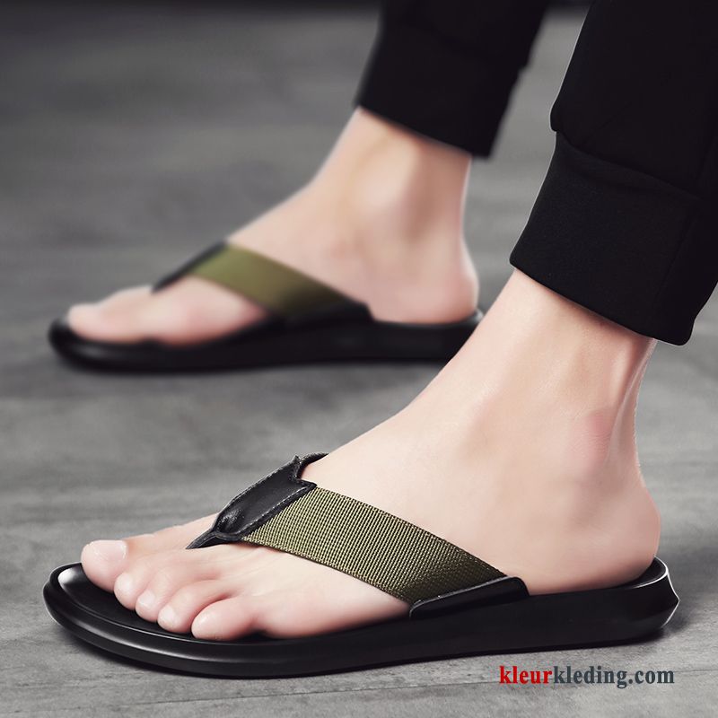 Flip Flops Persoonlijk Pantoffels Antislip Trend Outdoor Slipper Zomer Sandaal Heren Zwart