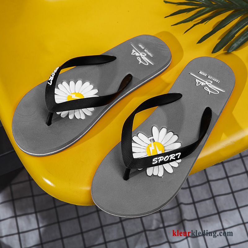 Flip Flops Persoonlijk Pantoffels Mannen Zomer Trend Outdoor Slipper Bovenkleding Heren Rood