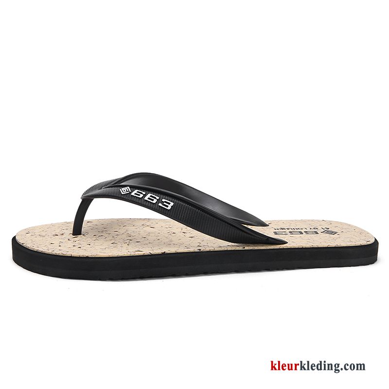 Flip Flops Slipper Persoonlijk Binnen Outdoor Pantoffels Mannen Zomer Strand Heren Zwart