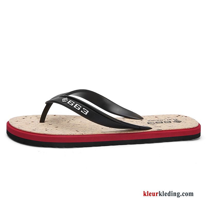 Flip Flops Slipper Persoonlijk Binnen Outdoor Pantoffels Mannen Zomer Strand Heren Zwart