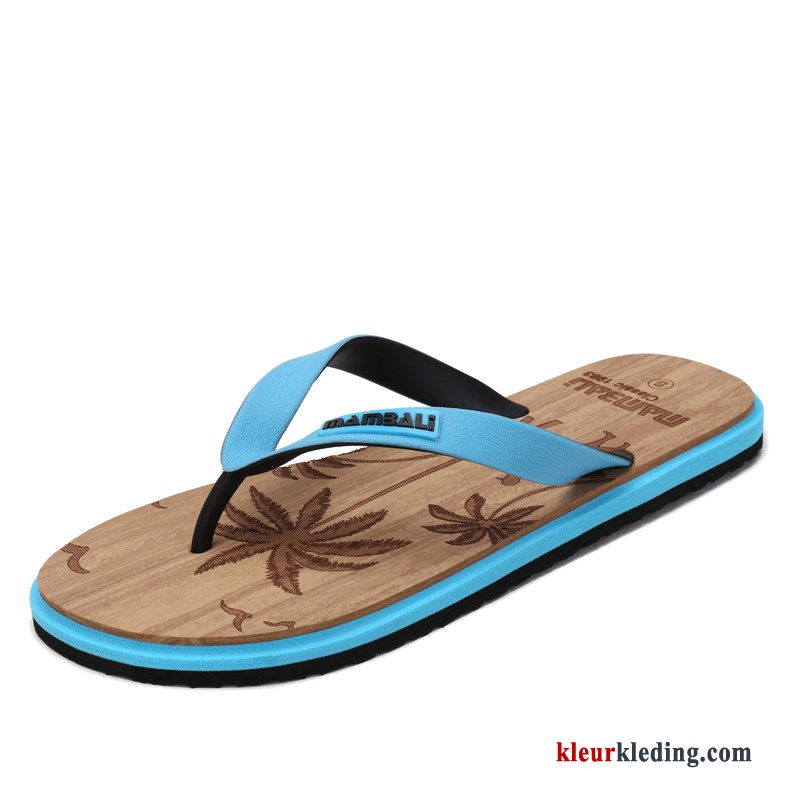 Flip Flops Strand Zomer Pantoffels Slipper Trend Reis Mannen Rubber Heren Geel