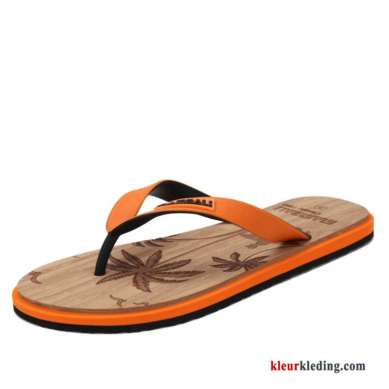 Flip Flops Strand Zomer Pantoffels Slipper Trend Reis Mannen Rubber Heren Geel