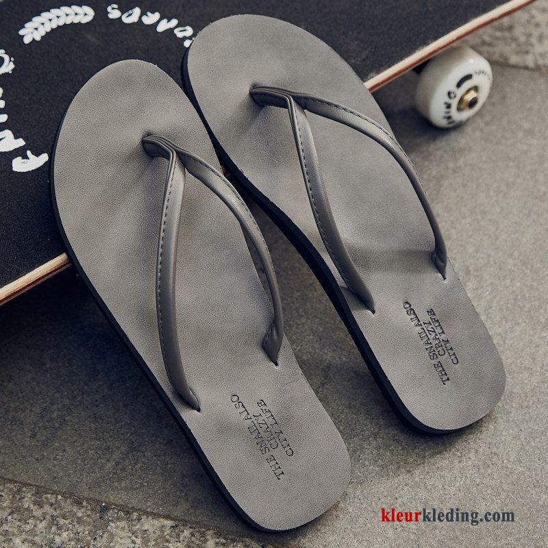 Flip Flops Trend Mode Zomer Bovenkleding Persoonlijk Pantoffels Mannen Slipper Heren Wit