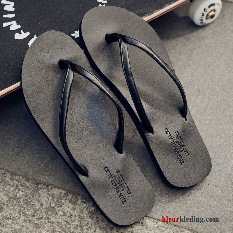 Flip Flops Trend Mode Zomer Bovenkleding Persoonlijk Pantoffels Mannen Slipper Heren Wit