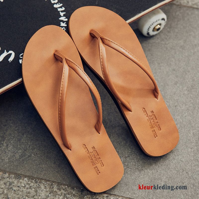 Flip Flops Trend Mode Zomer Bovenkleding Persoonlijk Pantoffels Mannen Slipper Heren Wit