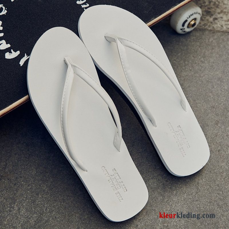 Flip Flops Trend Mode Zomer Bovenkleding Persoonlijk Pantoffels Mannen Slipper Heren Wit