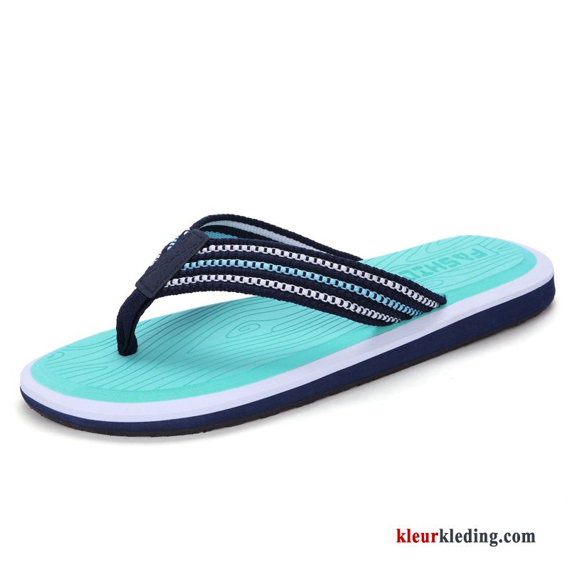 Flip Flops Trend Pantoffels Strand Antislip Zomer Mannen Grote Maten Persoonlijk Heren Blauw